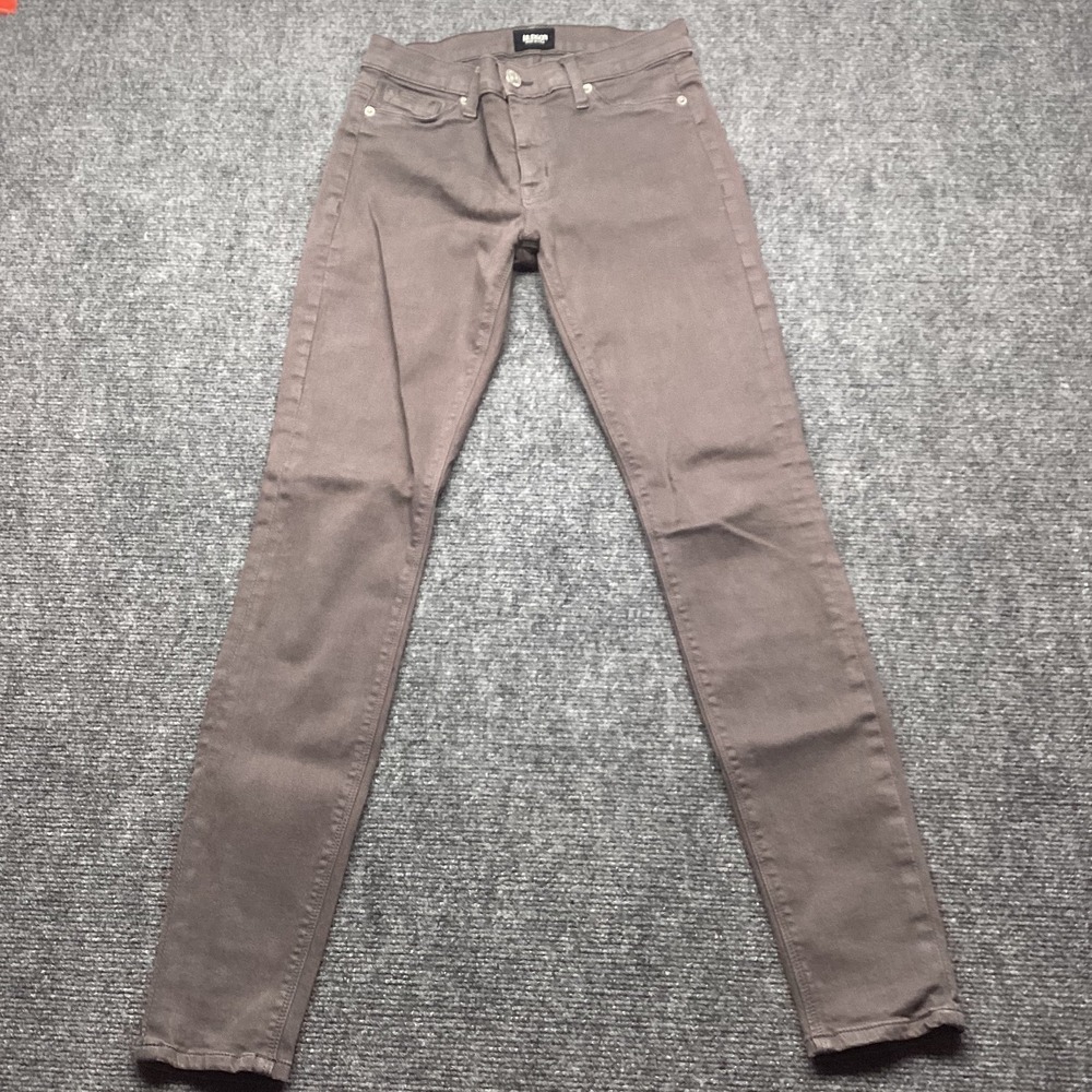 Hudson Nico Super Skinny Midrise Jeans Size 26 Gray Taupe Stretch Made In USA